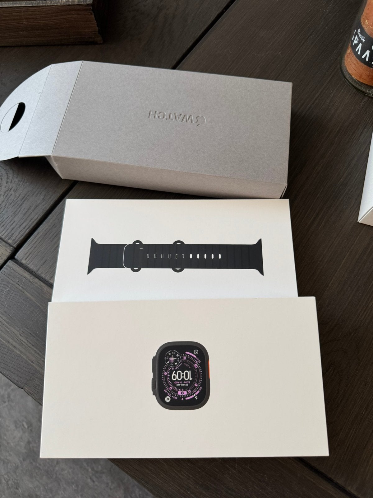 apple watch ultra 3 black titanium ocean band nieuw geseald, Sieraden, Tassen en Uiterlijk, Smartwatches, Ophalen, Nieuw, Zwart
