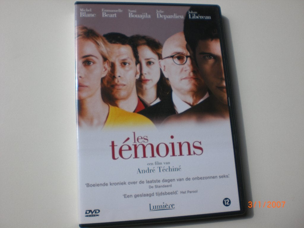dvd Les Temoins Michel Blanc Emmanuelle Beart Julie Depardie, Cd's en Dvd's, Dvd's | Filmhuis, Drama, Nederlands, Frankrijk, Ophalen of Verzenden