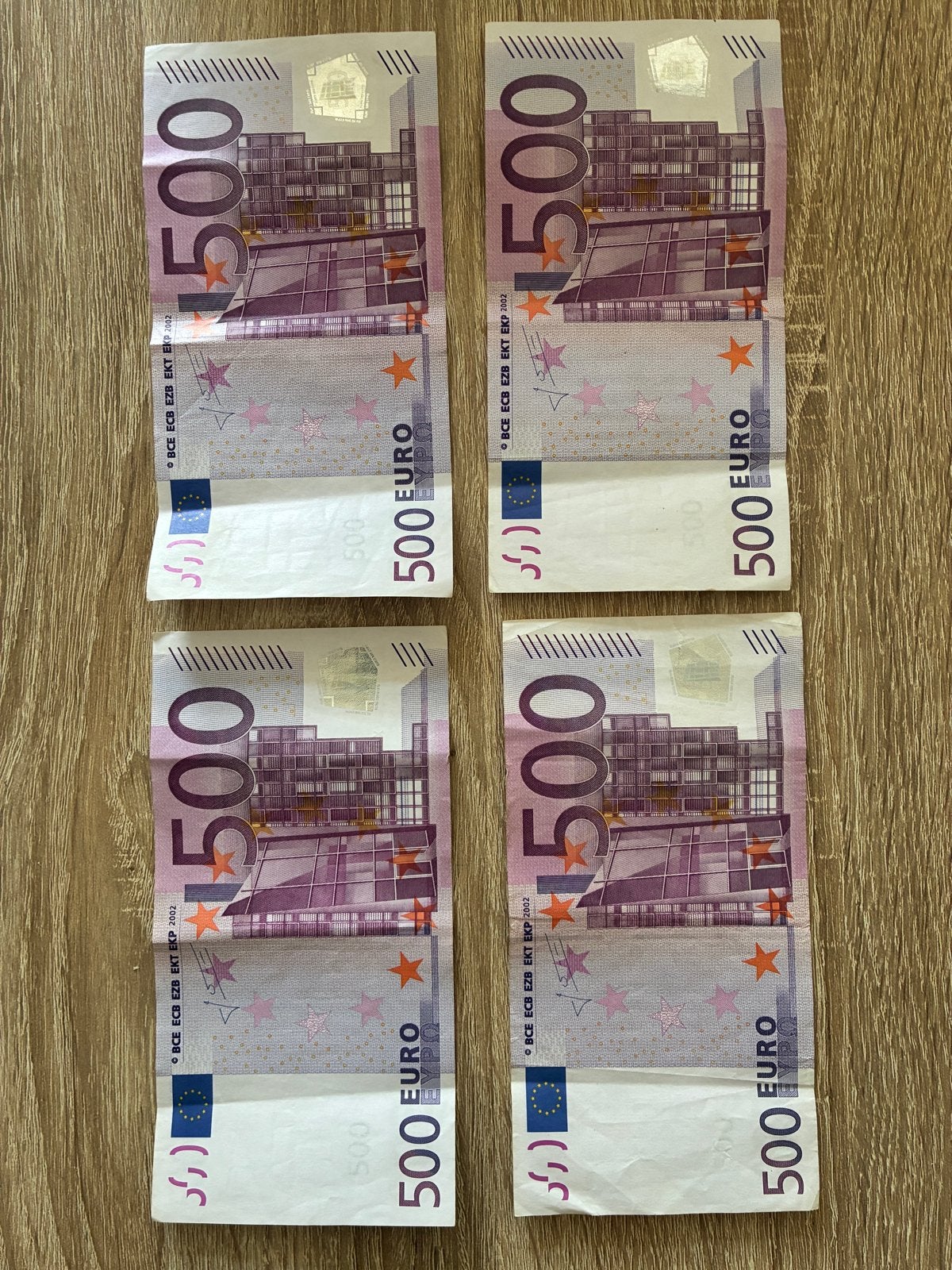 500 EUR biljetten uit 2002 - Zeldzaam - ook per stuk te koop, Postzegels en Munten, Bankbiljetten | Europa | Eurobiljetten, Ophalen
