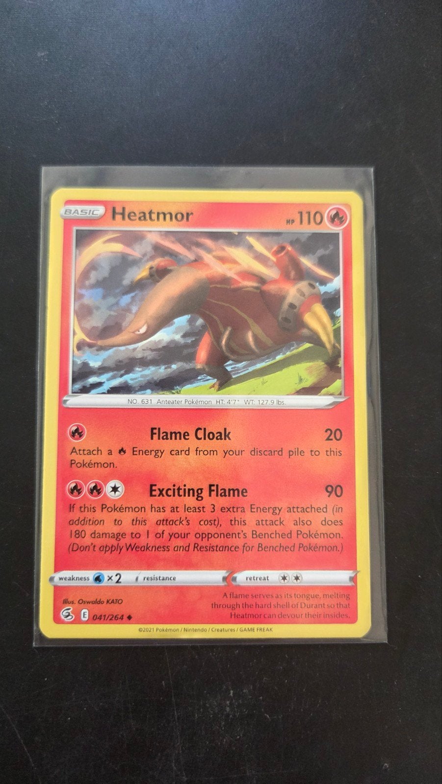 Heatmor 041/264 - Fusion Strike Pokémon kaart, Verzenden, Zo goed als nieuw, Losse kaart