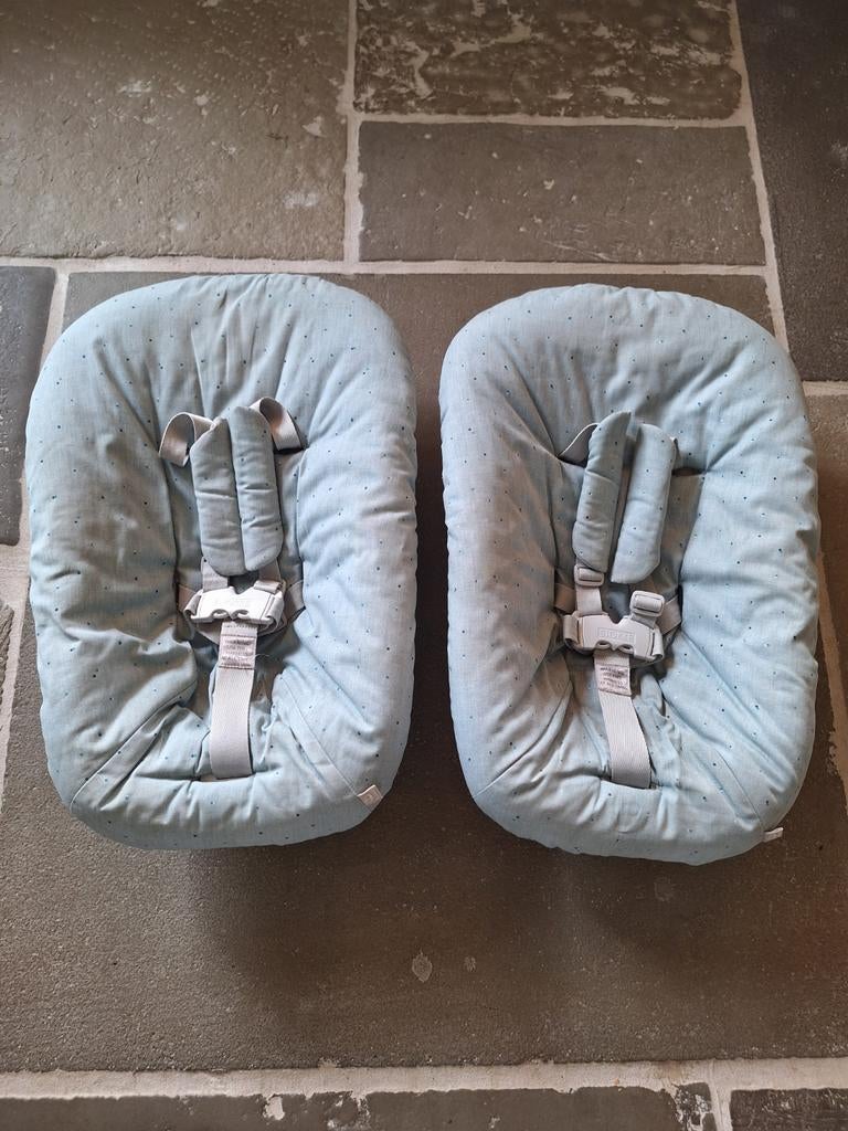 Stokke Tripp Trapp Newborn Set groen (2 stuks), Kinderen en Baby's, Ophalen of Verzenden, Zo goed als nieuw, Overige typen, Gordel(s)