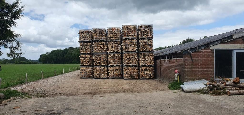 Droog haardhout / brandhout | Mix eiken beuken essen berken, 6 m³ of meer, Ophalen, Overige houtsoorten, Blokken