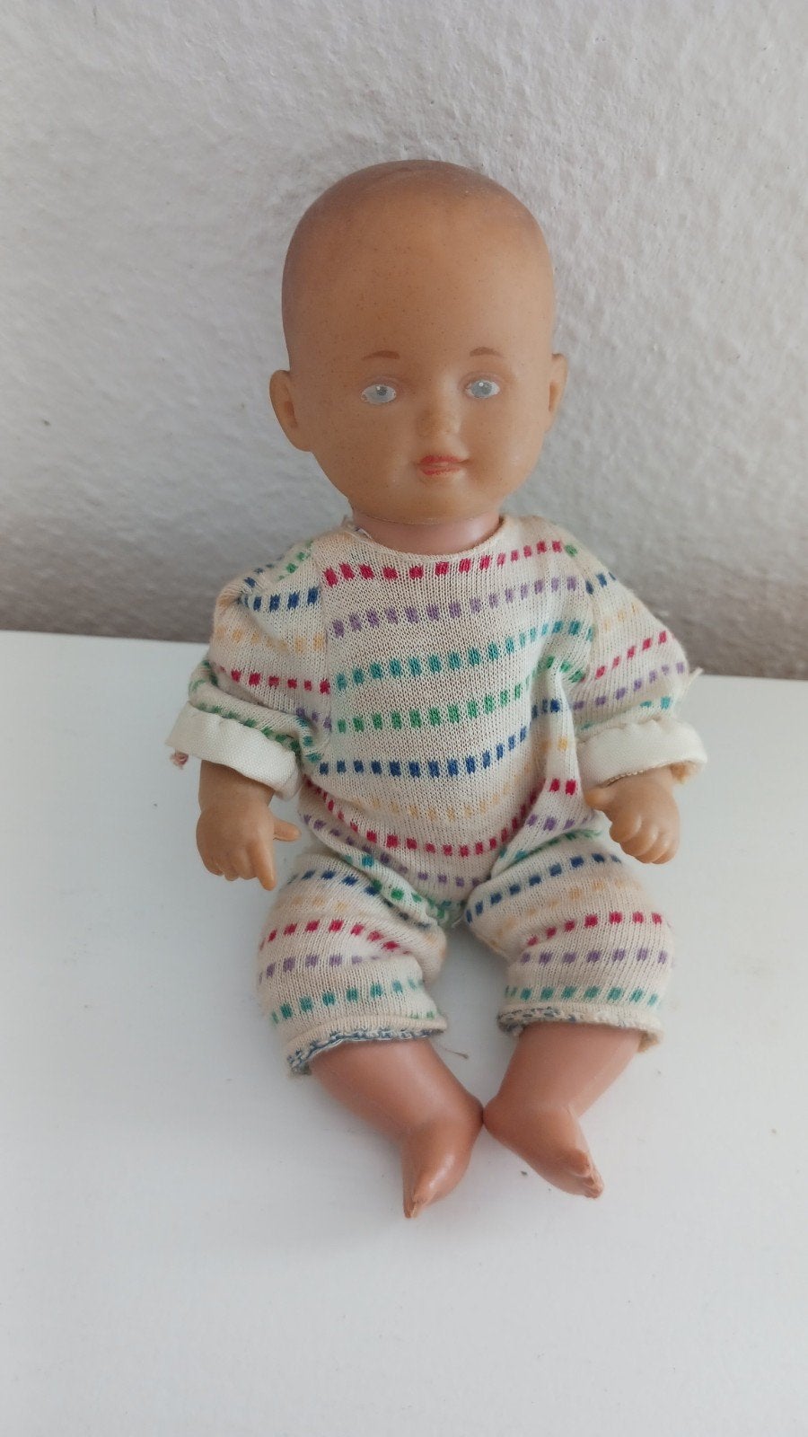 Vintage Babypopje schildpad, Verzamelen, Poppen, Ophalen of Verzenden, Gebruikt, Babypop