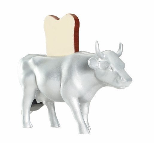 Nieuw Cow Parade koe Milktoast medium gratis verzending., Ophalen of Verzenden, Beeld, Gesigneerd