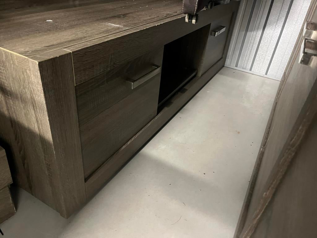 Complete set: Eettafel, stoelen, tv-meubel, dressoir, salont, Ophalen, Gebruikt, Vier personen, Rechthoekig