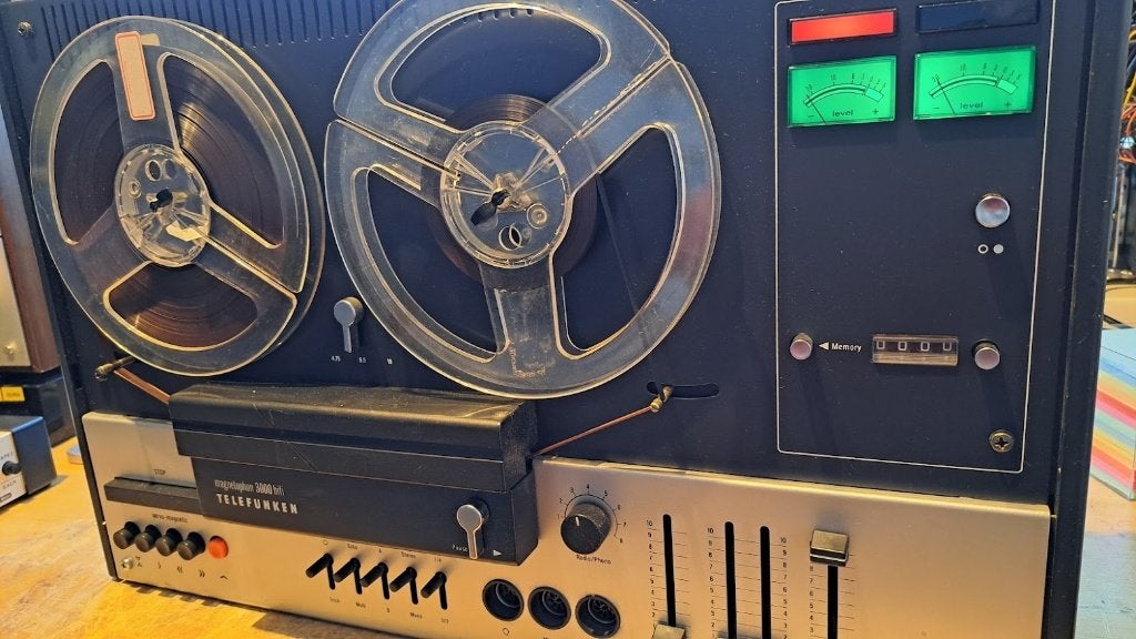 Telefunken Magnetofon 3000 hifi, Ophalen, Bandrecorder, Met banden