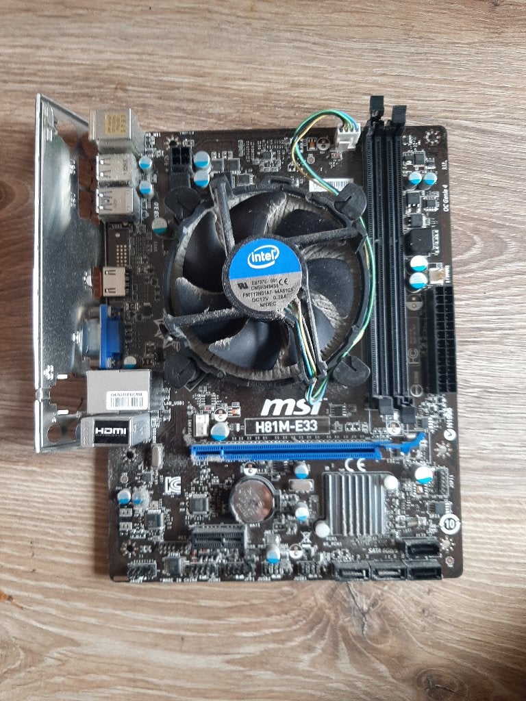 Msi intel moederbord incl i5 processor, Ophalen, Gebruikt, DDR3, Micro-ATX