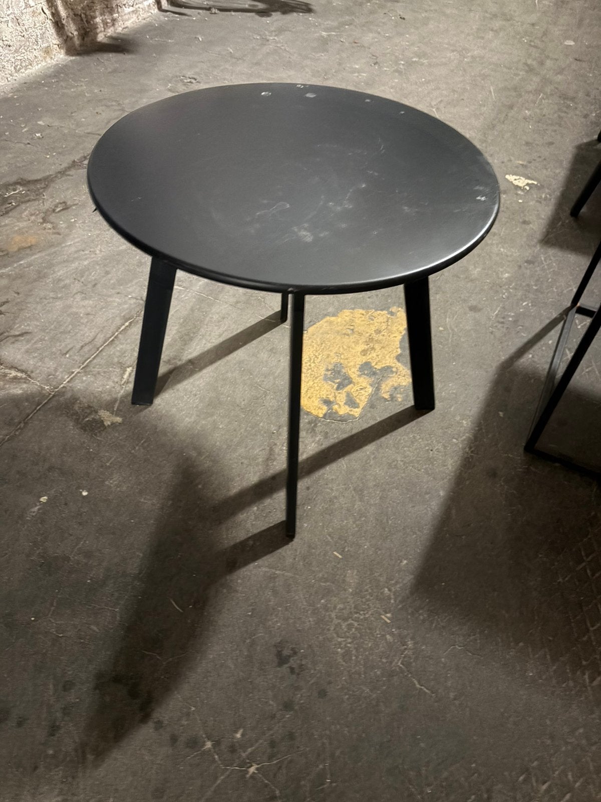 Bijzettafel zwart tuin, Ophalen, Rond, Minder dan 55 cm, 45 tot 60 cm