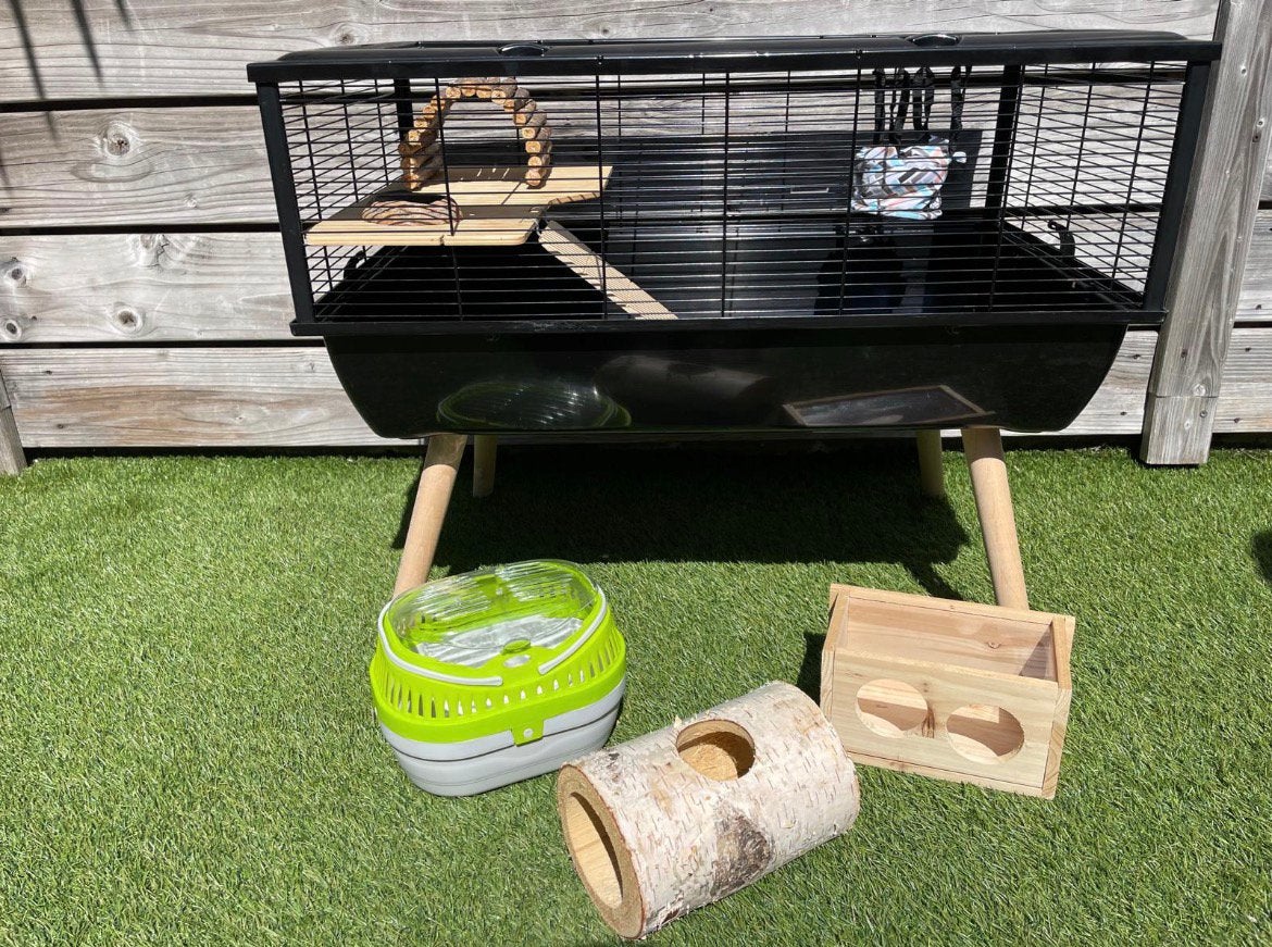 Hamsterkooi incl toebehoren, Ophalen, Kooi, Gebruikt, 60 tot 90 cm