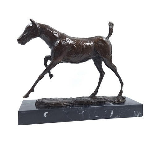 Bronzen paard naar Edgar Degas, Ophalen of Verzenden