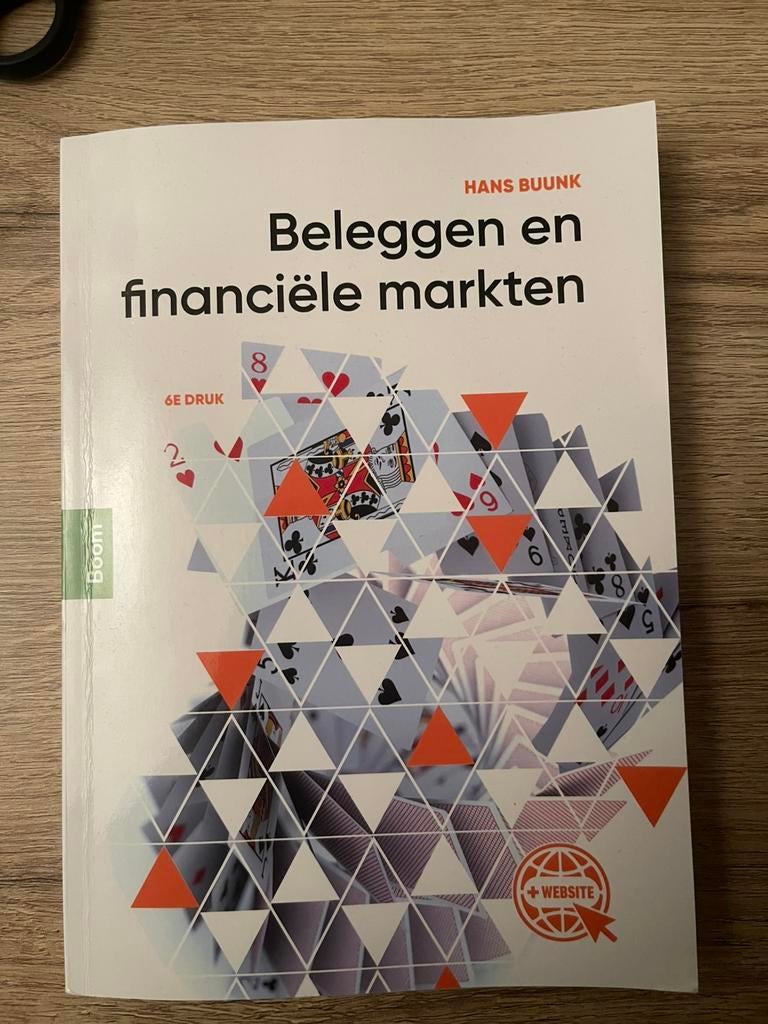 Boek beleggen en finaciële markten - 6e druk - Hans Buunk, Ophalen of Verzenden, Beta, Zo goed als nieuw, HBO