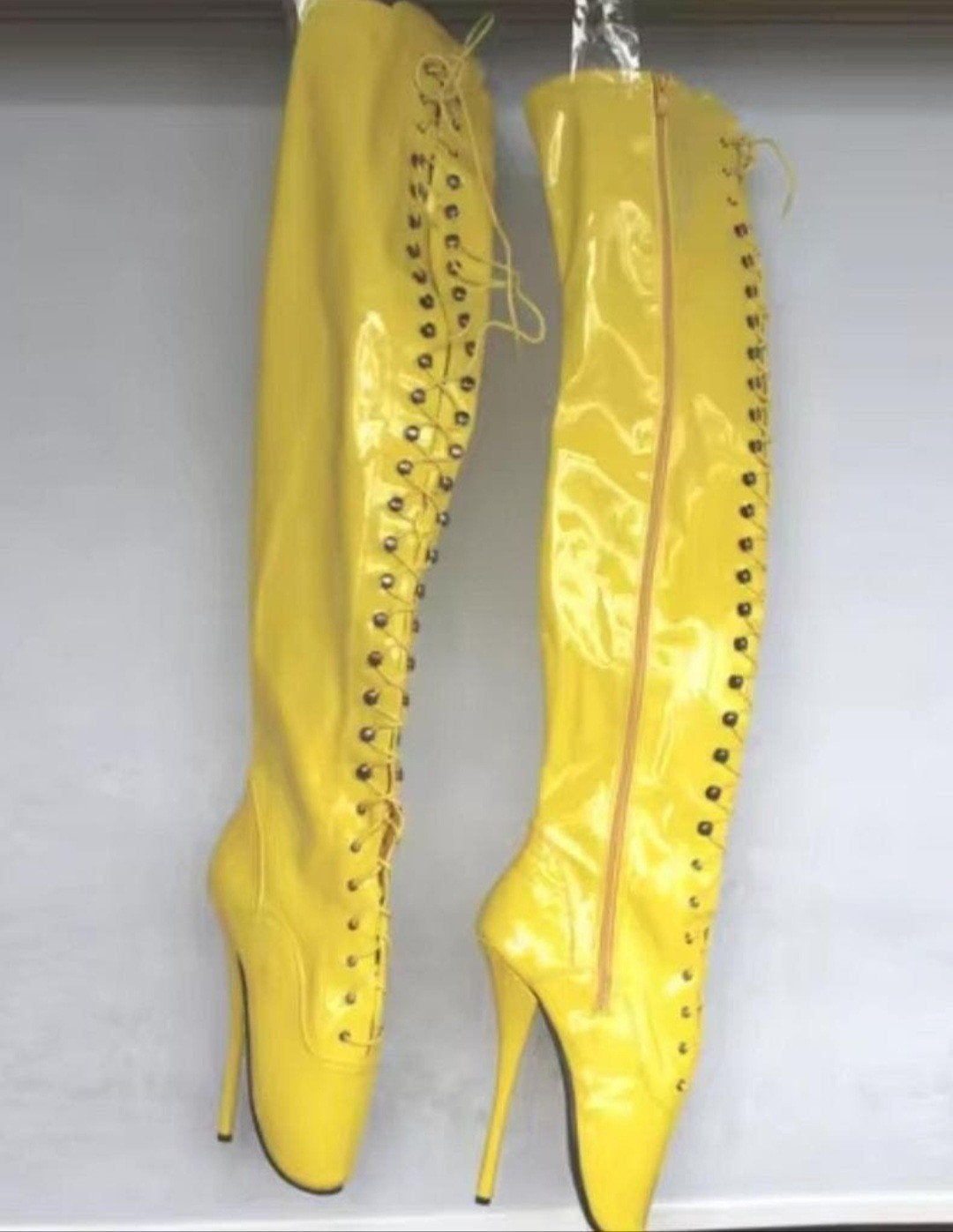 Yellow Ballerina Laarzen, tm 46!, Kleding | Dames, Schoenen, Verzenden, Nieuw, Geel, Hoge laarzen
