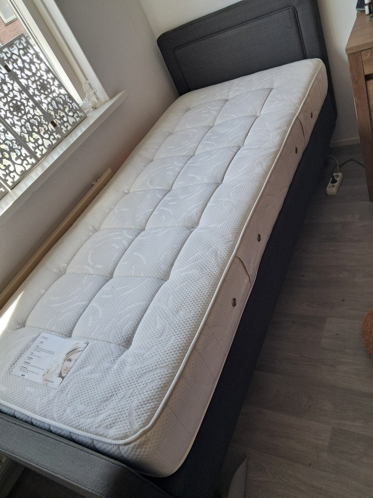Pullman boxspring, 90x200, Ophalen, 90 cm, Eenpersoons, Zo goed als nieuw