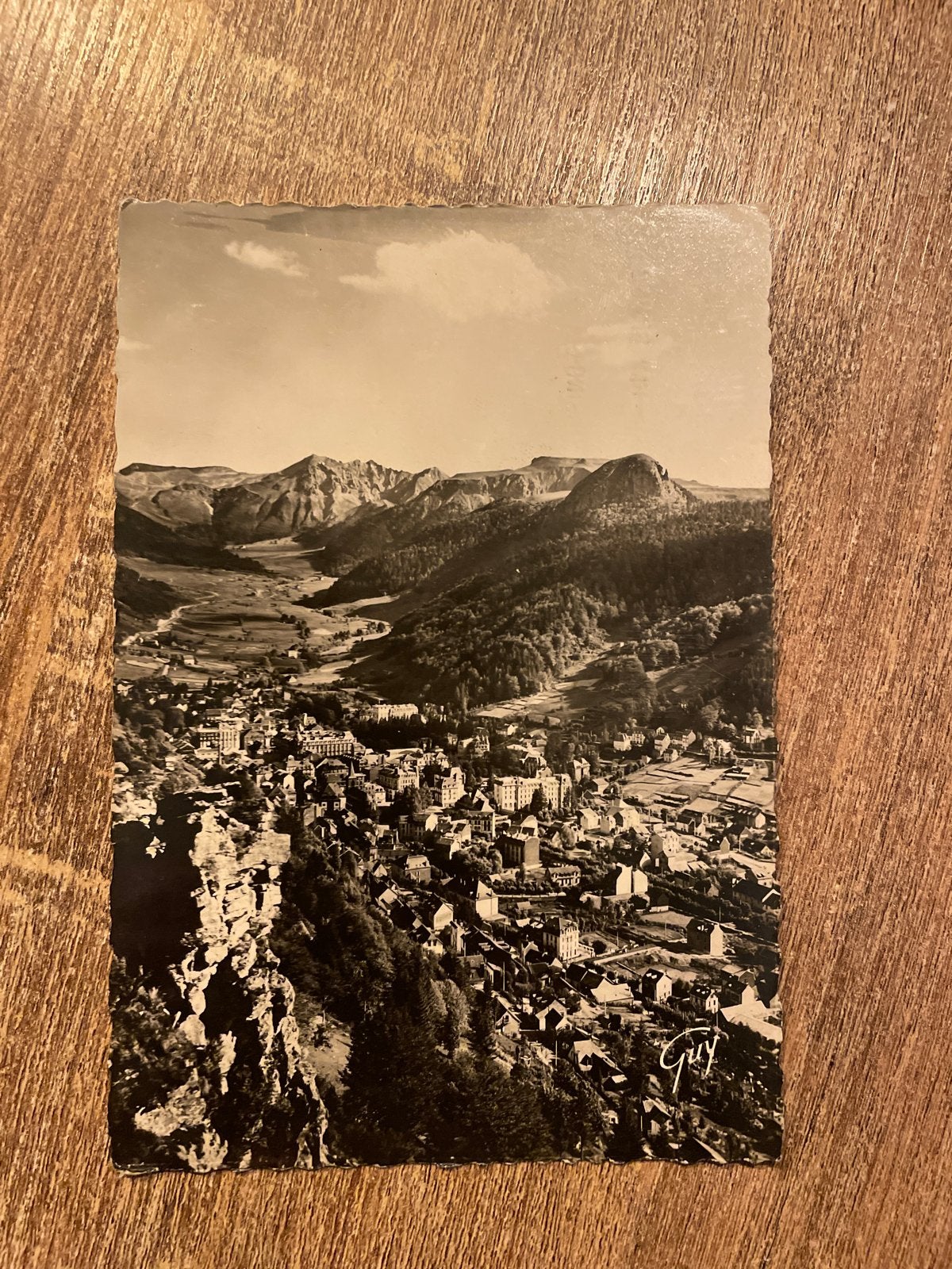 Oude ansichtkaart Mont-Dore-les-Bains (Puy-de-Dôme), Ophalen of Verzenden, 1940 tot 1960, Gelopen, Frankrijk
