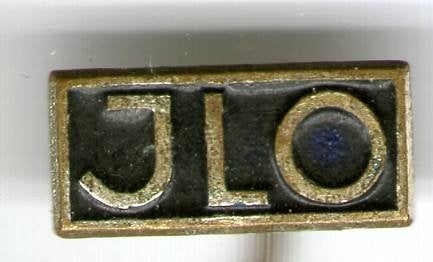JLO zwart op zilverkleurig bromfietsen speldje ( G_165a), Verzamelen, Ophalen of Verzenden, Zo goed als nieuw, Transport, Speldje of Pin