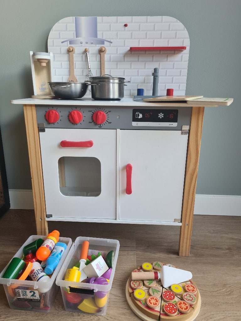 Speelkeuken incl. vele extra's!, Ophalen, Gebruikt, Hout, Speelkeuken