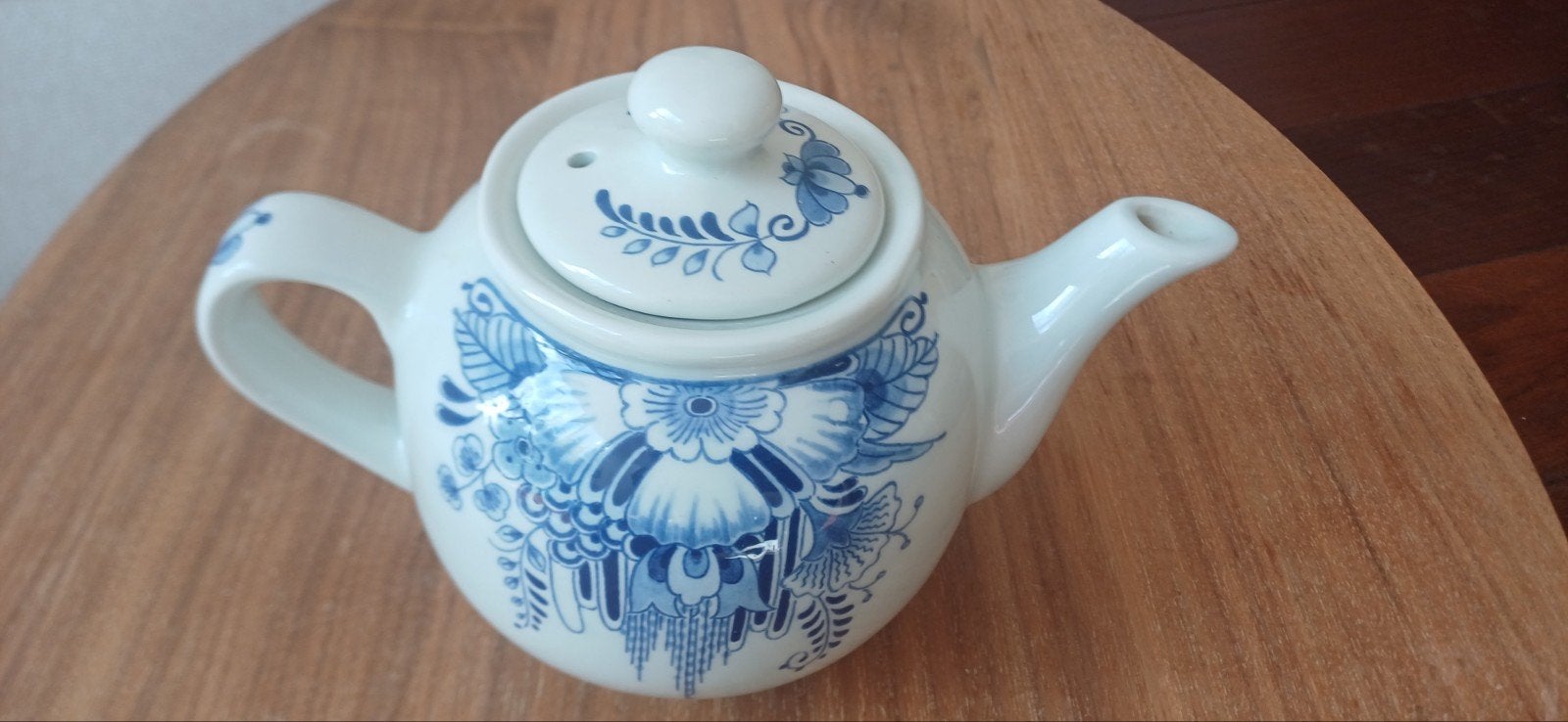 Royal Delft Blauw Delfts theepot - Handgeschilderd, Ophalen of Verzenden