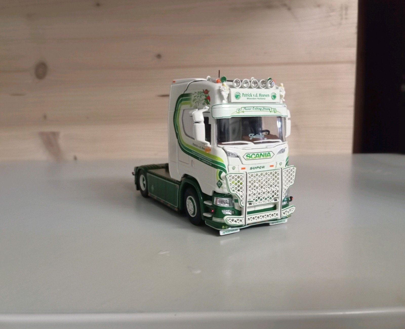 Scania S Patrick vd Hoeven Tekno, Hobby en Vrije tijd, Modelauto's | 1:50, Ophalen of Verzenden, Nieuw, Bus of Vrachtwagen, Tekno