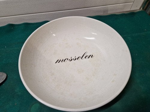 mosselen schaal irone stone,ceraminter florence, Ophalen of Verzenden