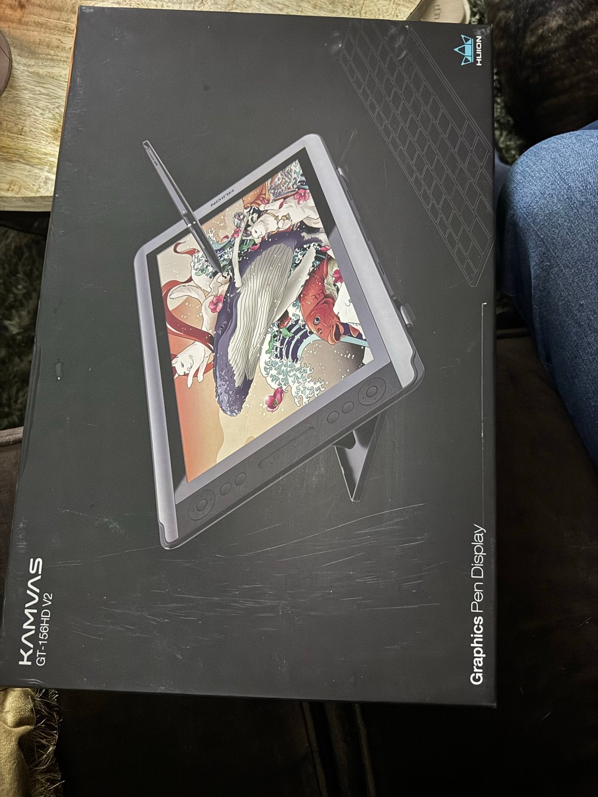 Huion Kamvas GT-156HD V2 Grafisch Pen Display Tekentablet, Computers en Software, Ophalen of Verzenden, Zo goed als nieuw, Bedraad