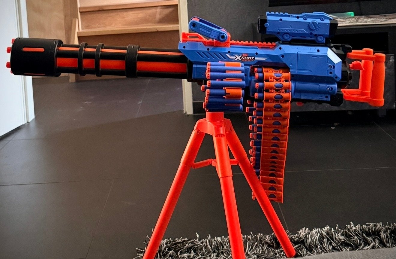 X-Shot Insanity Automatische Minigun met 72 Pijltjes, Ophalen, Zo goed als nieuw