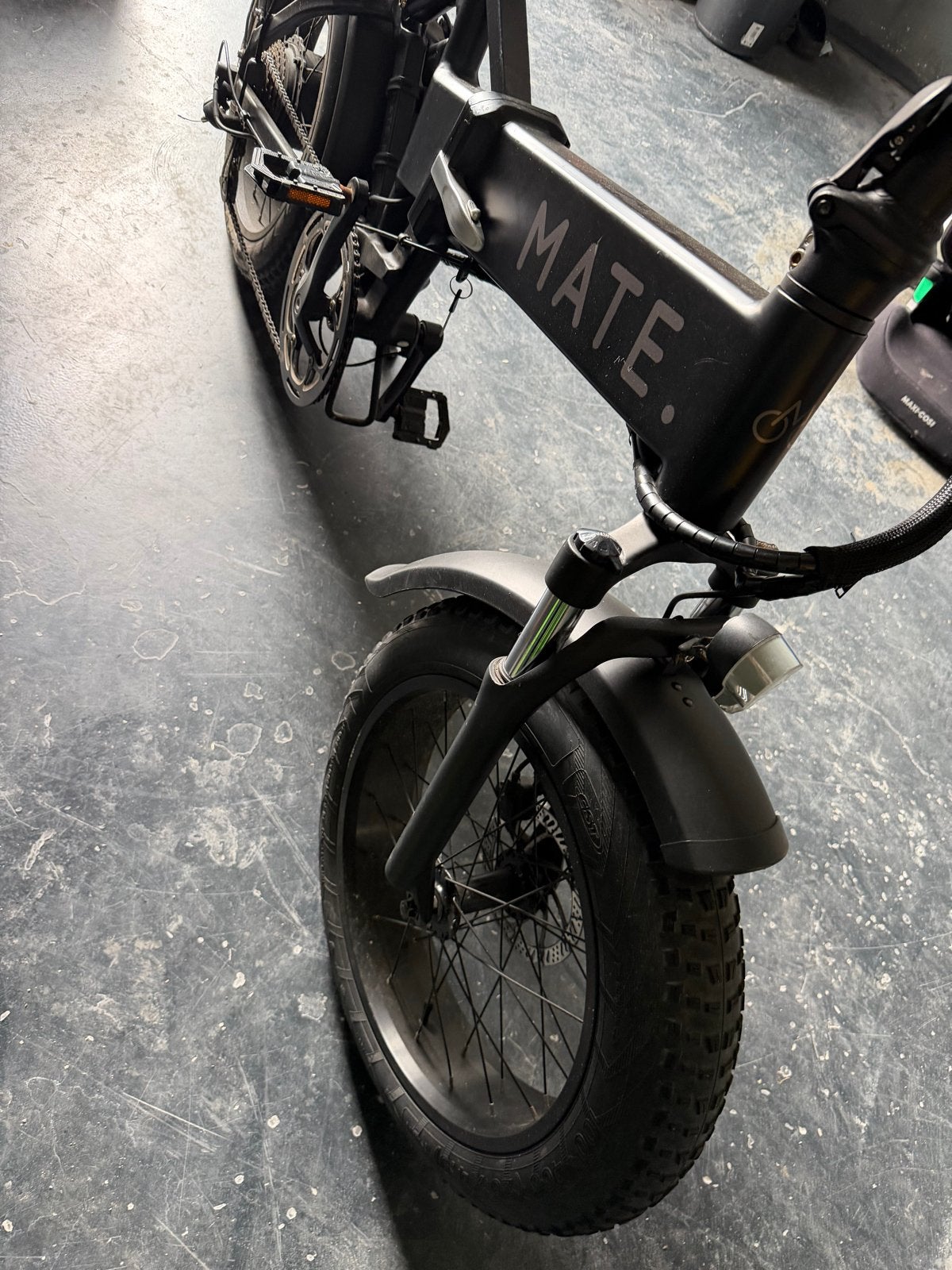 Mate X elektrische fiets - Zo goed als nieuw, Zo goed als nieuw, Minder dan 47 cm, 50 km per accu of meer, Ophalen