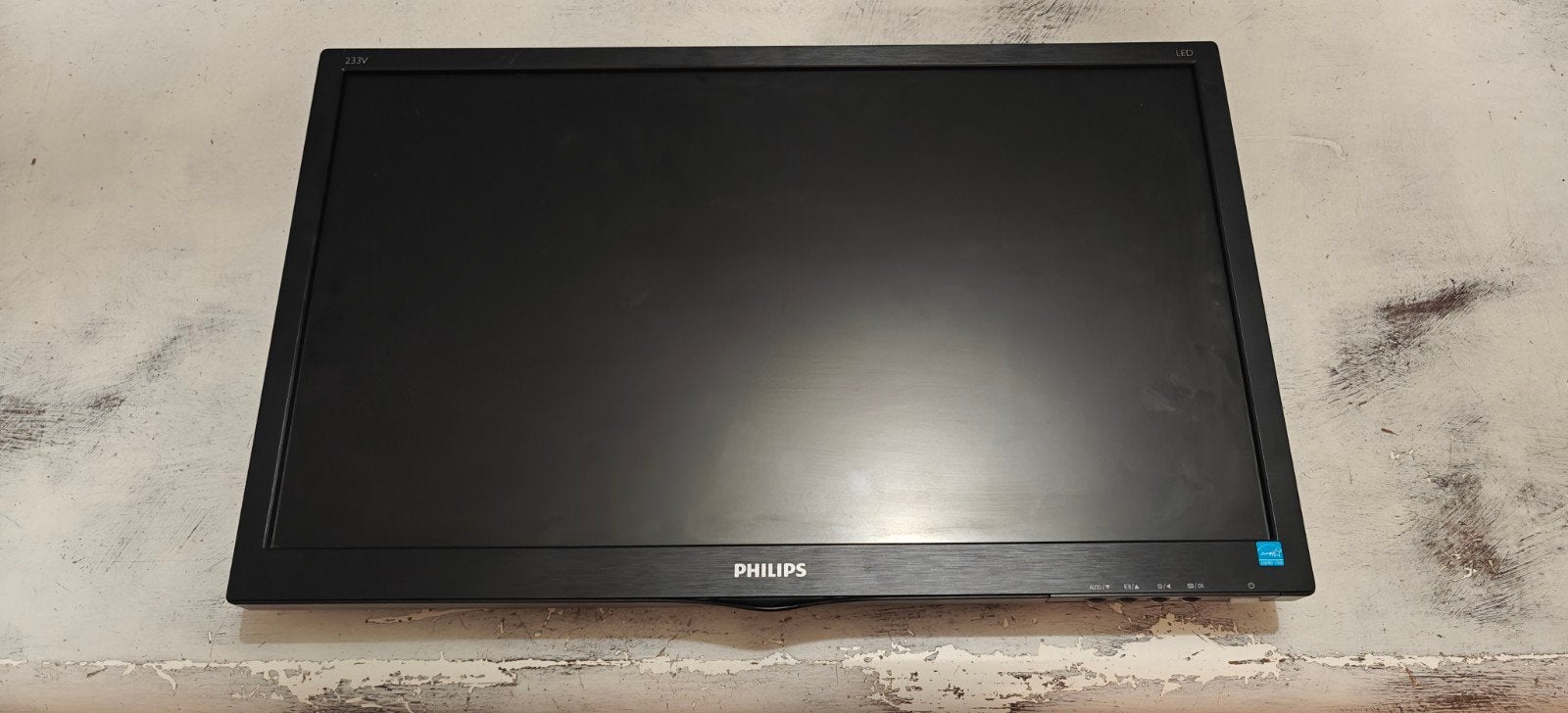 Philips 233V5LSB/00 23 inch monitor met VGA/DVI, Philips, Gebruikt, Full HD, Ophalen of Verzenden