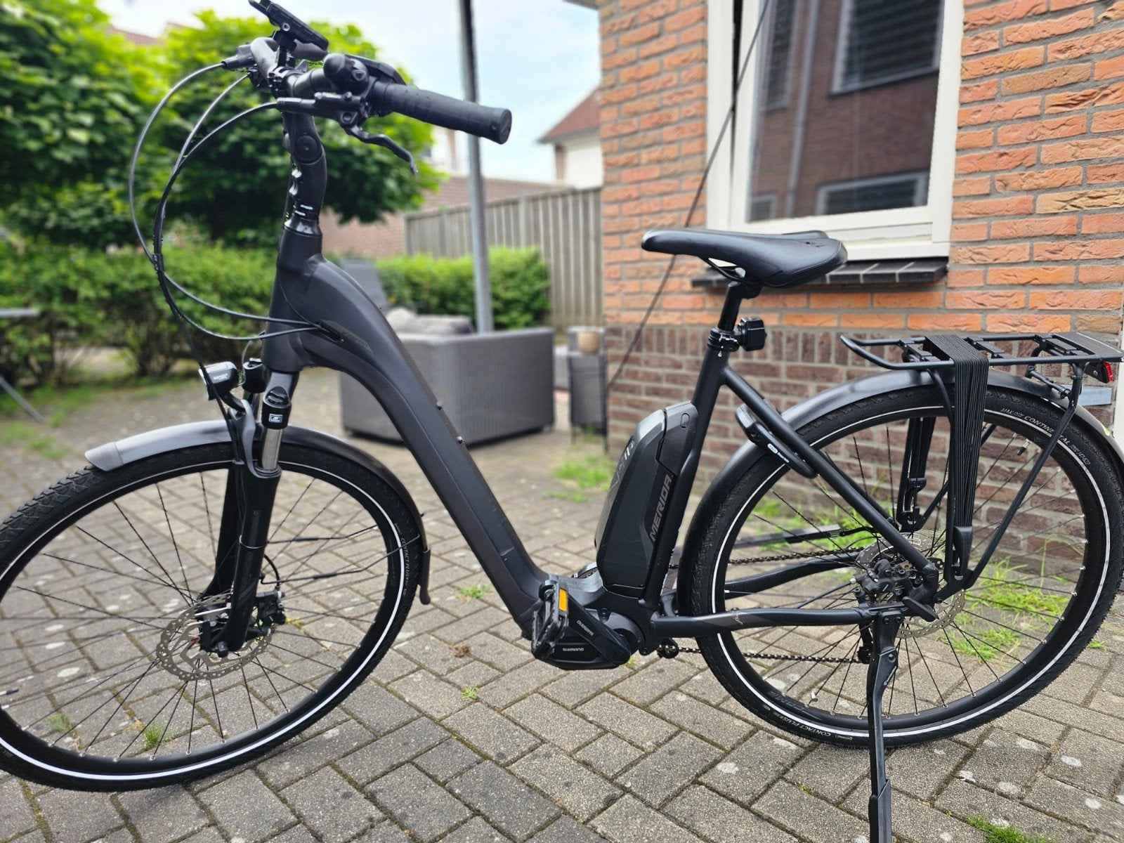 Merida E-Spresso City 300 elektrische fiets in de kleur mat, Zo goed als nieuw, 51 tot 55 cm, 50 km per accu of meer, Ophalen