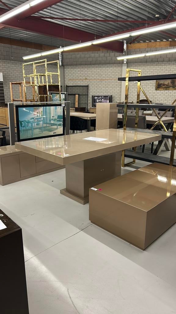 Tafel + tv meubel + salontafel + pilaar €800 VASTE PRIJS, Ophalen, Nieuw, 50 tot 100 cm, Minder dan 100 cm