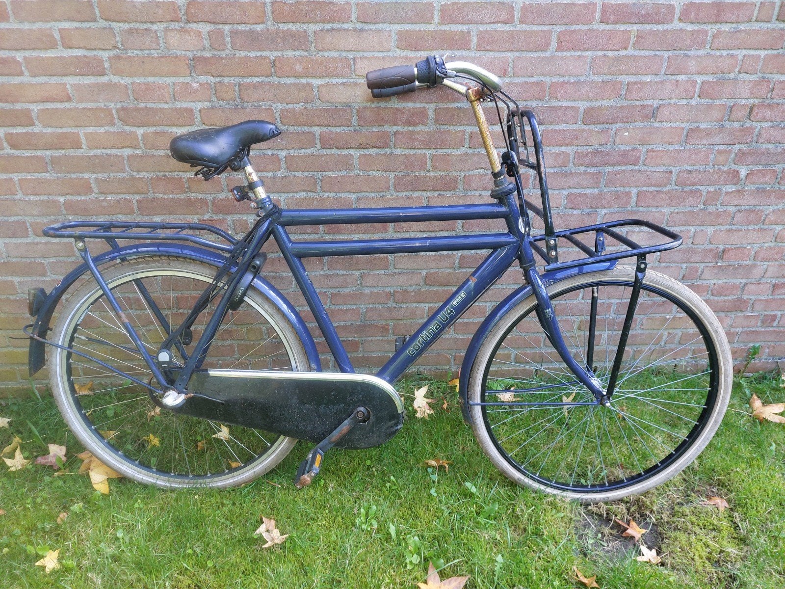 Cortina U4 herenfiets/transportfiets, Terugtraprem, Gebruikt, Versnellingen, 61 tot 65 cm