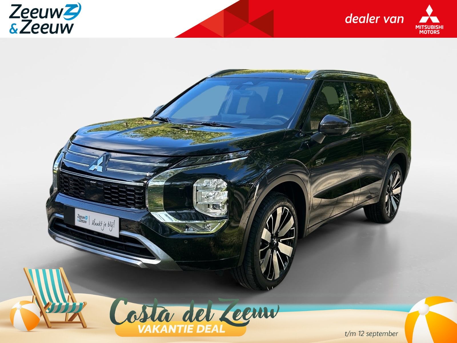 Mitsubishi Outlander 2.4 PHEV Instyle+ | 5.000 EURO KORTING, Automaat, 2095 kg, Outlander, 4 cilinders