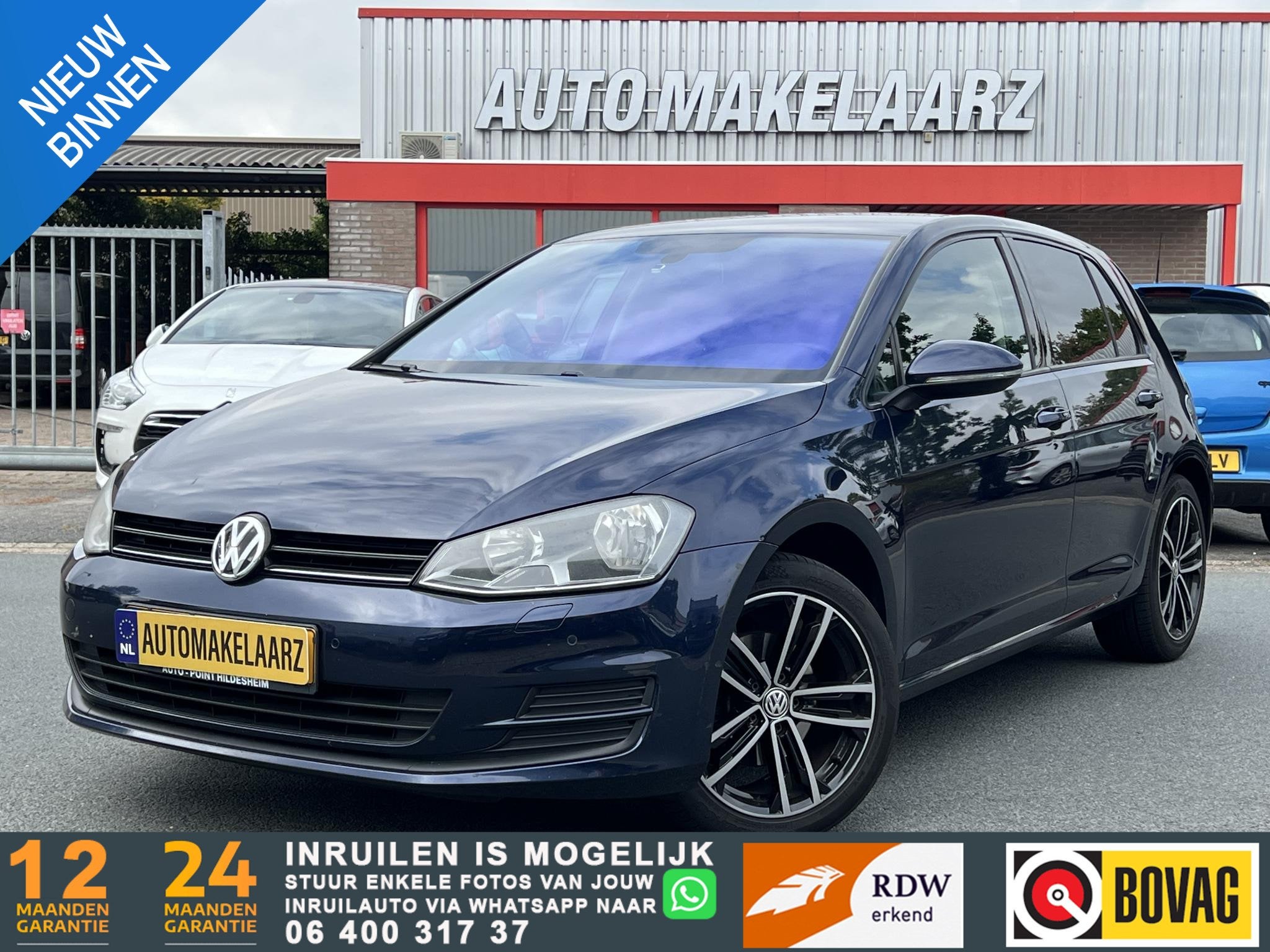 Volkswagen Golf 1.2 TSI Trendline TREKHAAK CAM STOELVERW, Auto's, Voorwielaandrijving, Gebruikt, 4 cilinders, Blauw