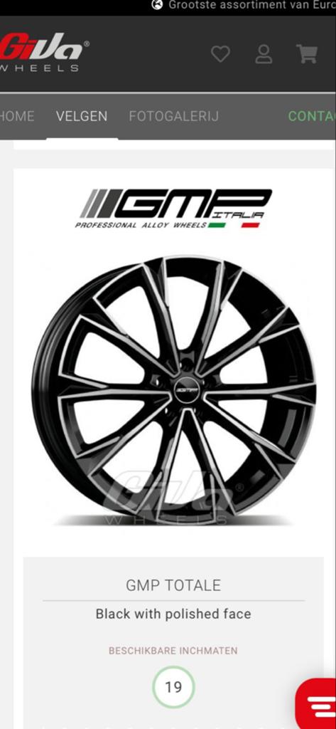 19” GMP Velgen met All-Season Banden voor Opel Grandland X, Auto-onderdelen, Gebruikt, Banden en Velgen, 235 mm, All Season