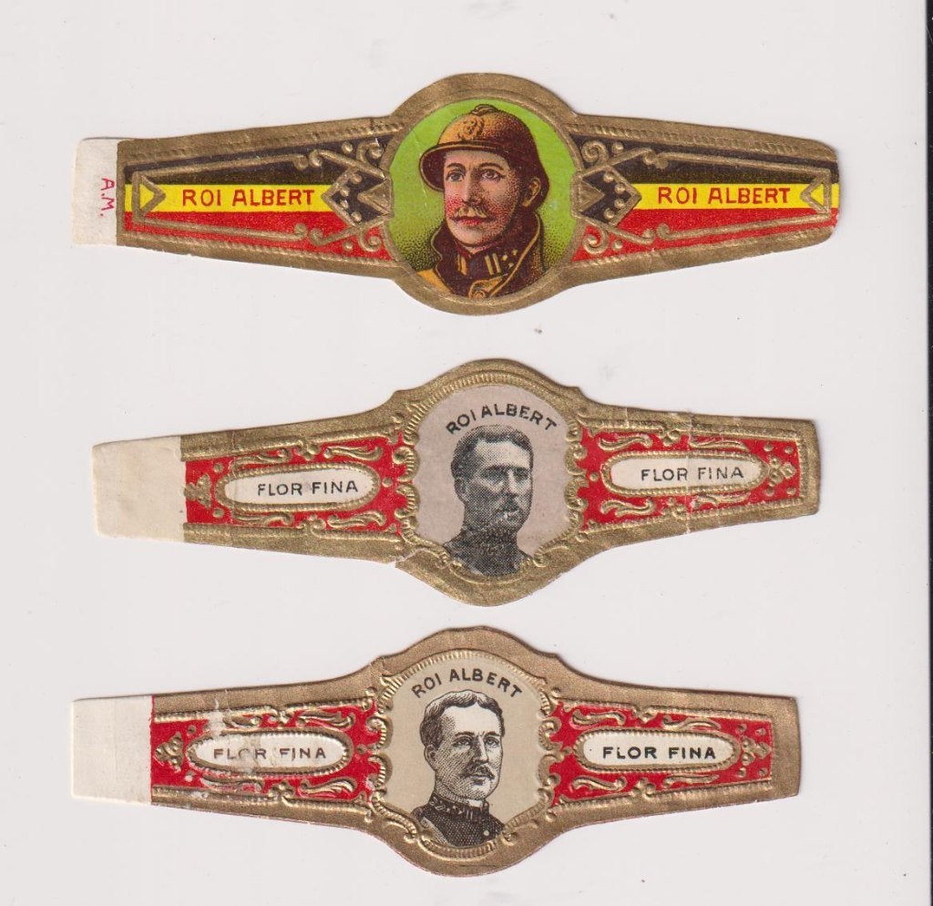 sigarenbanden - ROI ALBERT, Verzamelen, Ophalen of Verzenden, Zo goed als nieuw, Sigarenbandjes