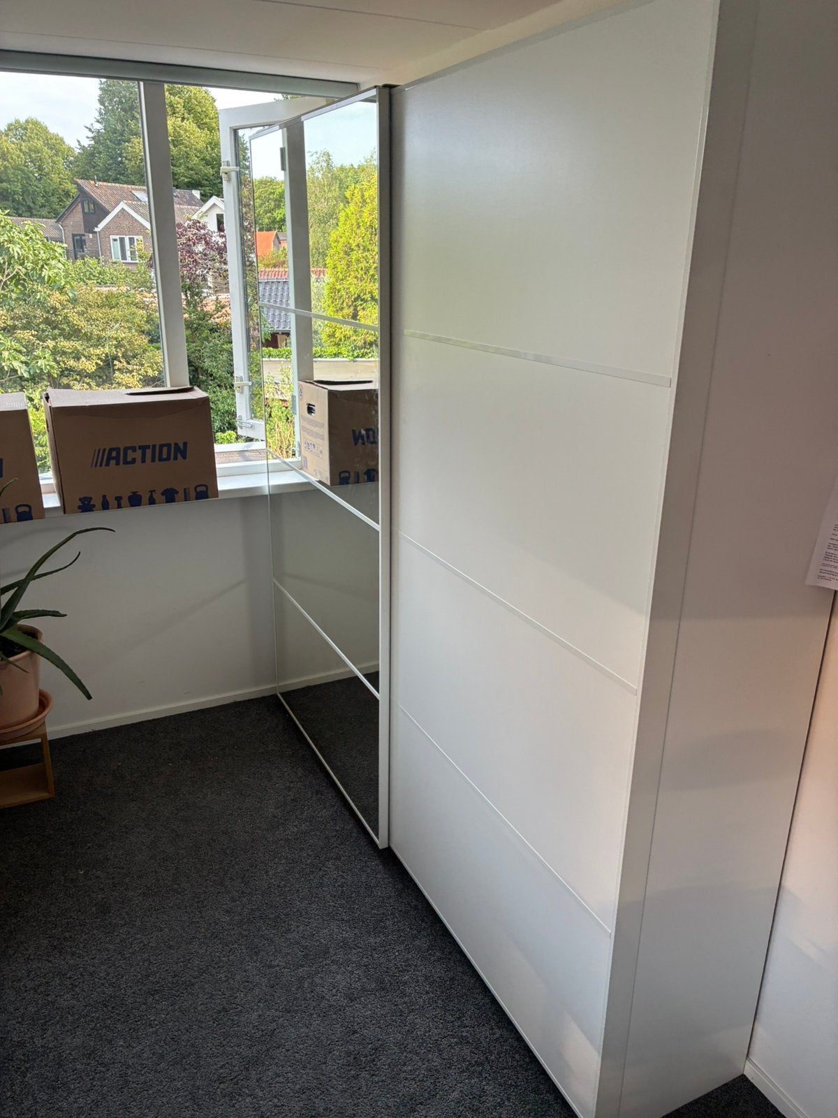 Paxkast ikea schuifwand kast 200 hoog 200 breed., Ophalen, 200 cm of meer, Pax, Meerdere deuren