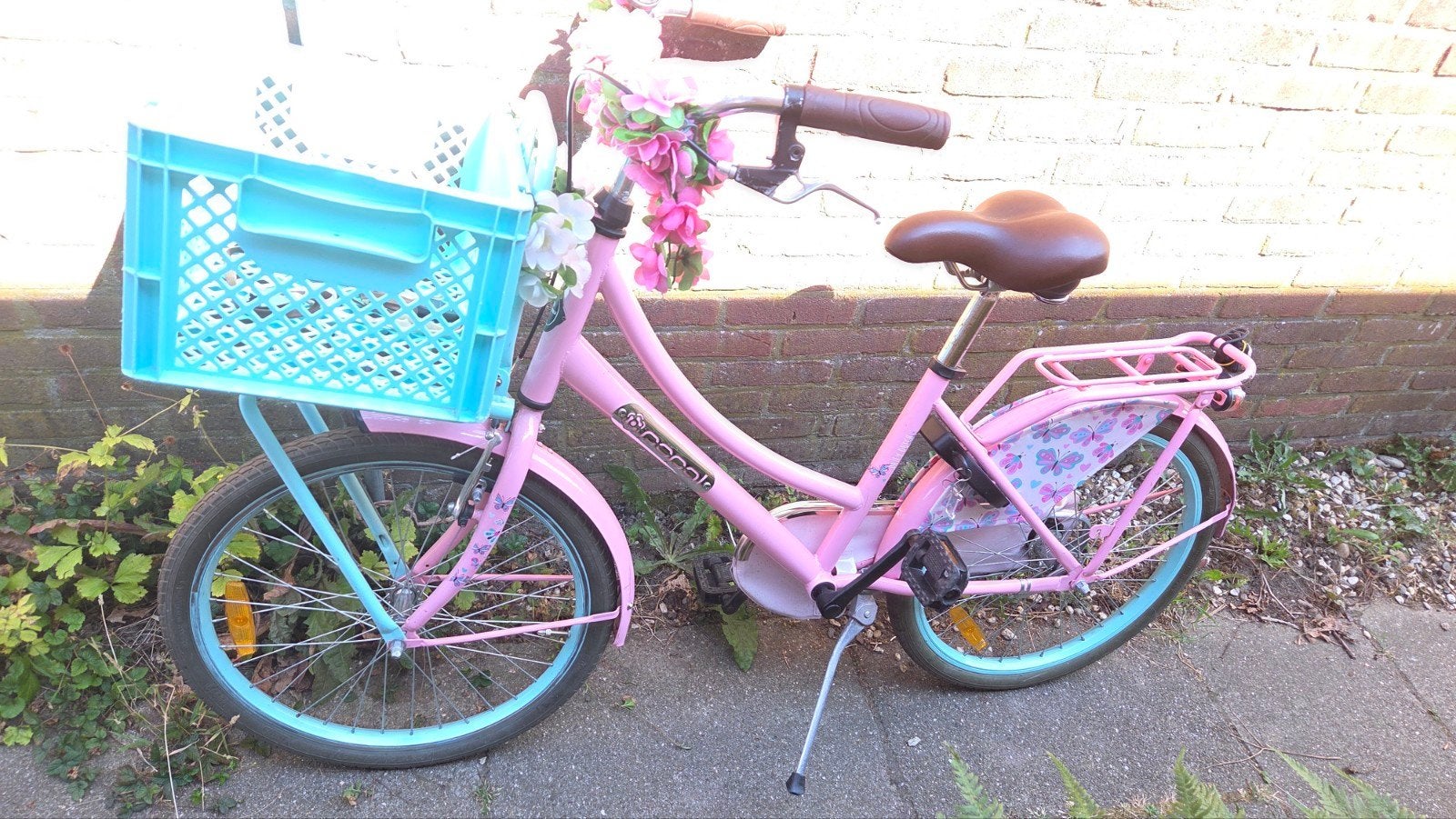 Popal kinderfiets 22 inch, Terugtraprem, 22 inch, Gebruikt, Ophalen of Verzenden