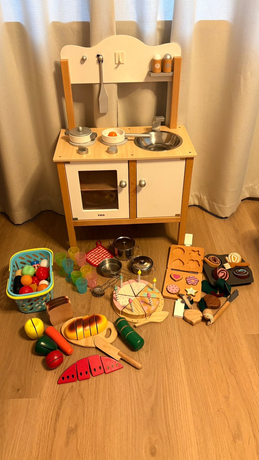 Kinder keukentje met diverse accessoires, Ophalen, Zo goed als nieuw