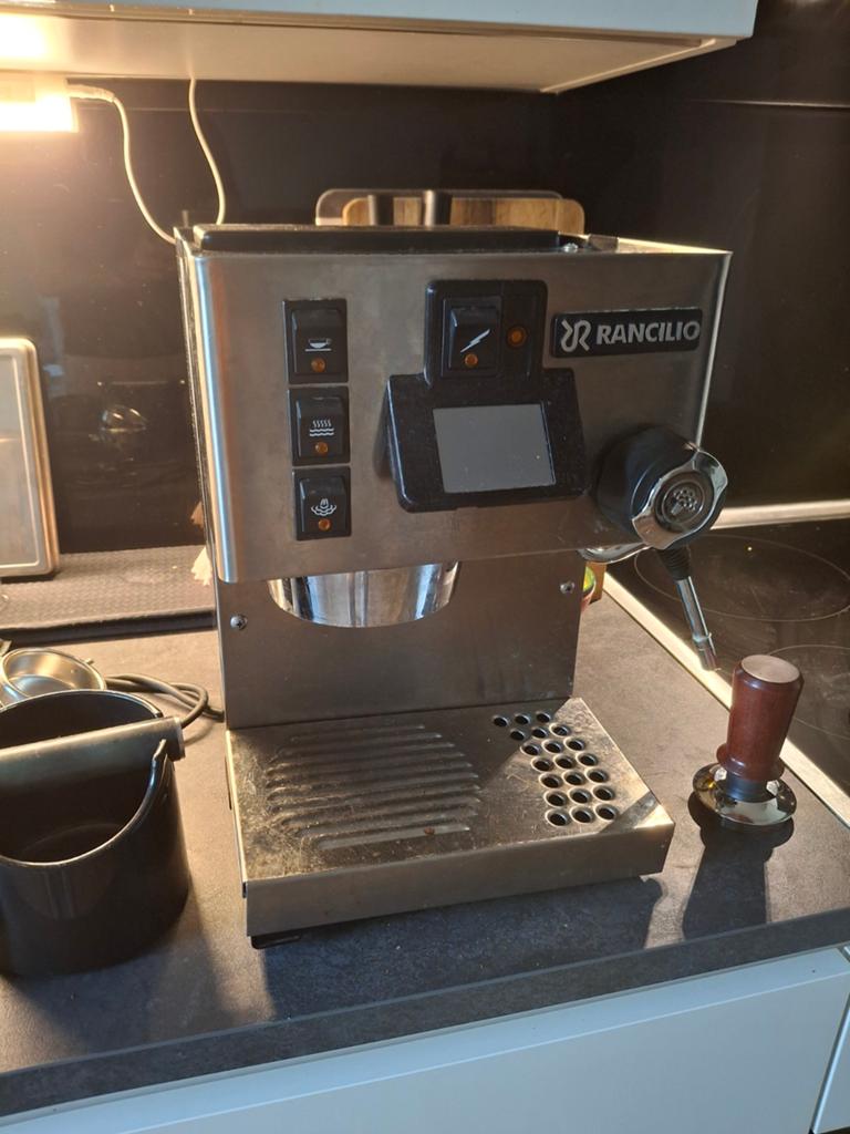 Rancilio Silvia v3 with Gagguino, Witgoed en Apparatuur, Stoompijpje, Gebruikt, Espresso apparaat, Gemalen koffie