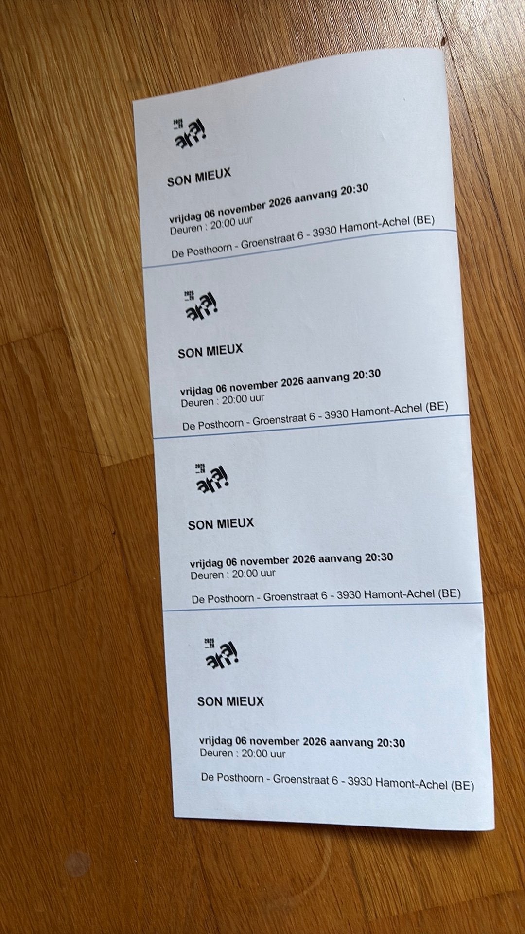 4x kaartjes voor Son Mieux vrij 6-11-2026 in Hamont, Drie personen of meer, Overige soorten