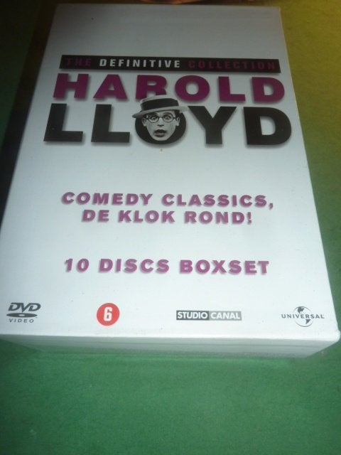 Harold Lloyd  The definitive collection  10 dvd-box, Verzenden, Alle leeftijden, Zo goed als nieuw, Komedie