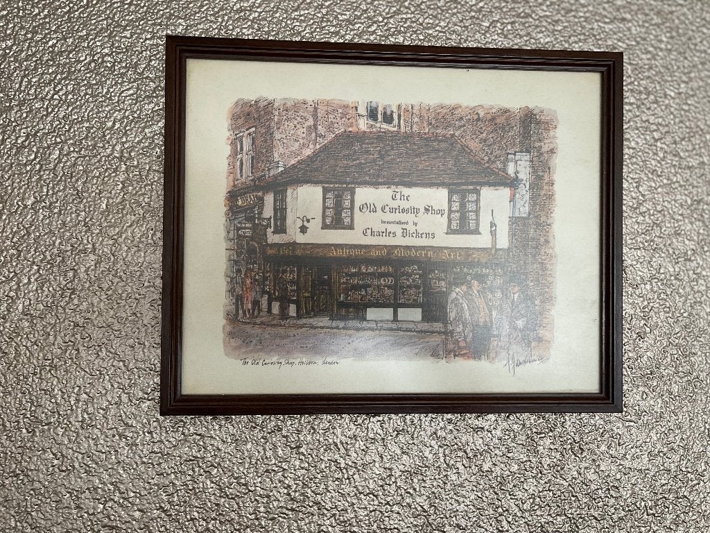 Schilderij The Old Curiosity Shop by Charles Dickens, Antiek en Kunst, Kunst | Schilderijen | Klassiek, Ophalen of Verzenden