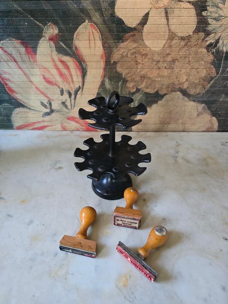 Zwart metalen stempelmolen carrousel, Antiek en Kunst, Curiosa en Brocante, Ophalen of Verzenden