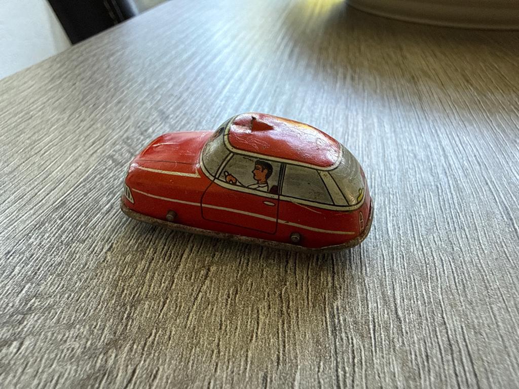 Vintage blikken speelgoedauto - Made in Western Germany, Ophalen of Verzenden, Gebruikt, Auto's