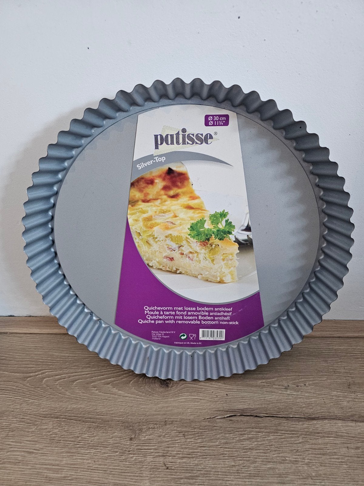 Patisse Silver-Top quichevorm met losse bodem  - Nieuw!, Ophalen, Nieuw, Taarten, Bakvorm