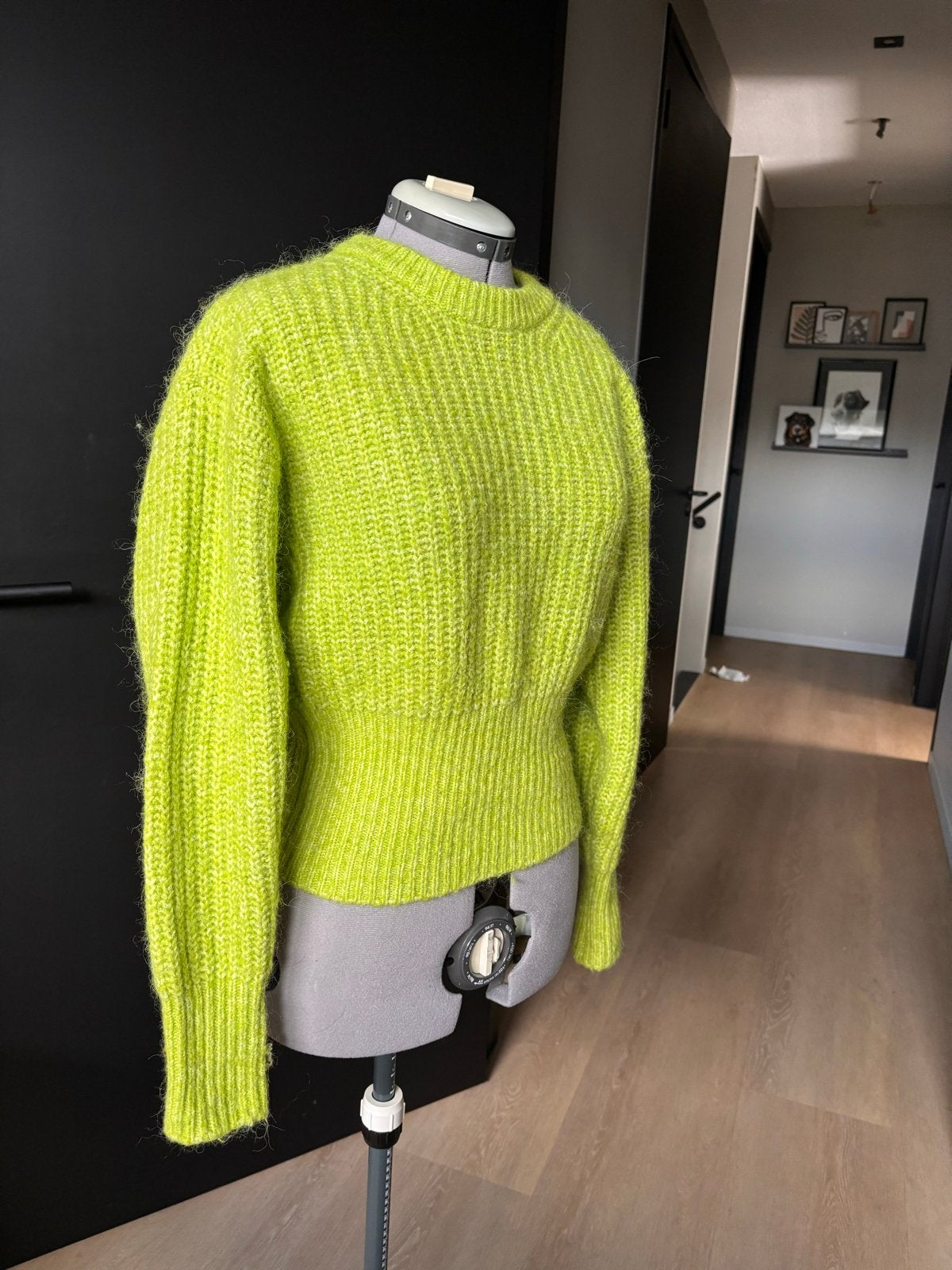 Zara Neon Groene Gebreide Trui - Maat L, Ophalen of Verzenden, Zo goed als nieuw, Maat 42/44 (L), Groen