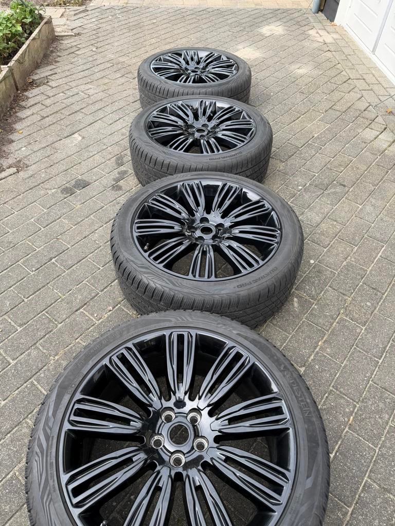 22INCH  originele Velgen range rover met banden all season, Ophalen, Gebruikt, 275 mm, Banden en Velgen