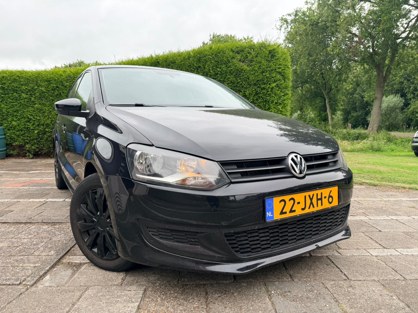 Volkswagen Polo 1.6 TDI 140PK 2009 Zwart, Auto's, Voorwielaandrijving, Stof, 4 cilinders, Origineel Nederlands