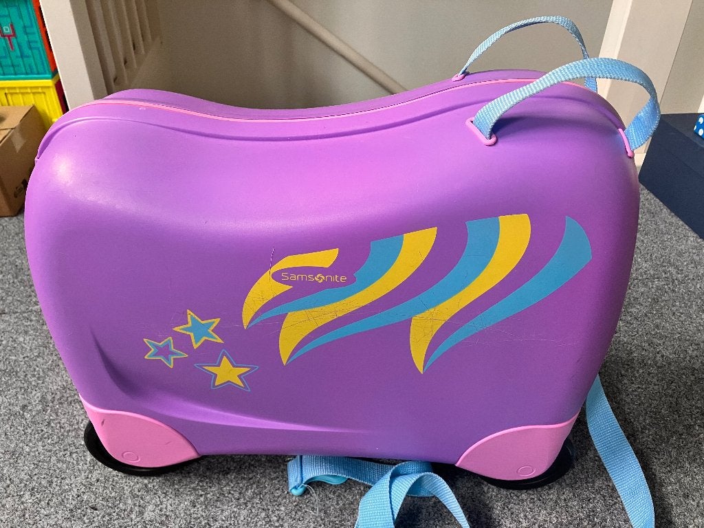 Kinderkoffer samsonite, Gebruikt, Hard kunststof, Minder dan 50 cm, Minder dan 35 cm