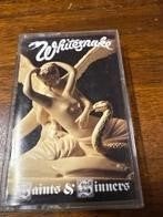 Whitesnake - Saints & Sinners Cassette 10 tracks Geffen, Cd's en Dvd's, Cassettebandjes, Gebruikt, Ducoso, 1 bandje, Ophalen of Verzenden