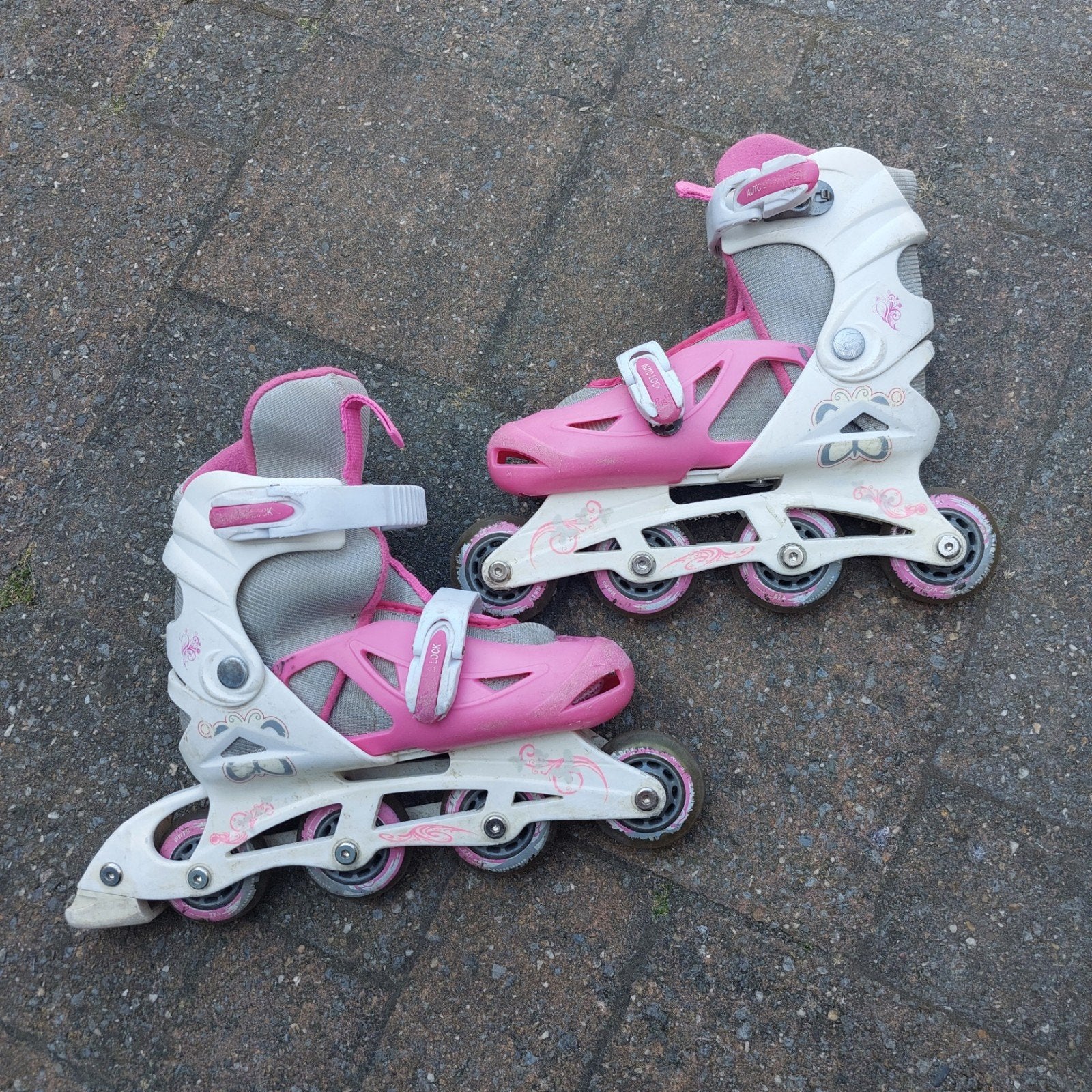 Verstelbare rolschaatsen voor kinderen - maat 32-35, Ophalen, Gebruikt, Overige merken